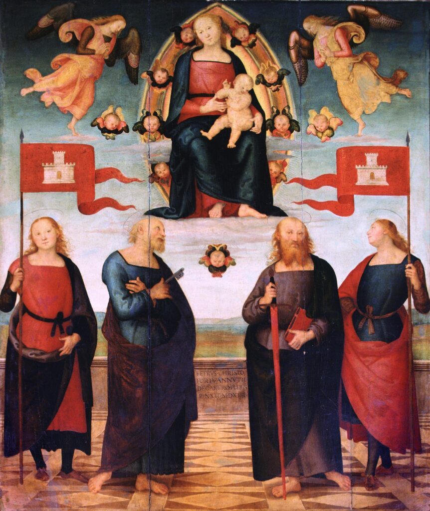 3 MADONNA IN GLORIA E SANTI &#8211; P. VANNUCCI DETTO IL PERUGINOx SITO