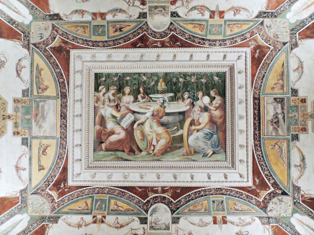 Palazzo della Corgna &#8211; Sala del Concerto &#8211; Nicolò Circignani detto Il Pomarancio &#8211; Il Concerto x SITO